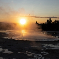 Sunset at Artists Paint Pots