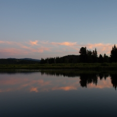 Sunset over Tetons