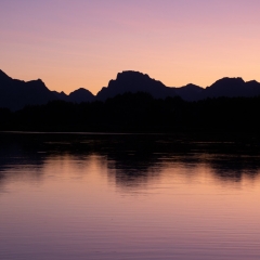 Sunset over Tetons