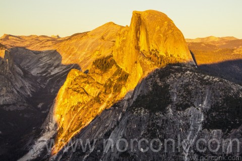 Half Dome at Sunset