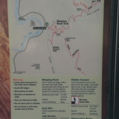 Observation Point Trail Map