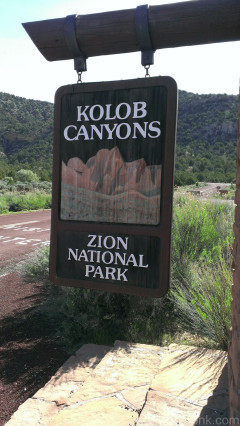 Kolob Canyons Sign