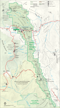Capitol Reef Map