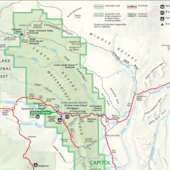 Capitol Reef Map Zoomed