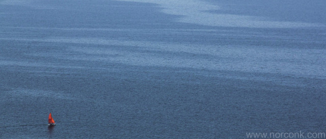 Sailboat on Lake Michigan