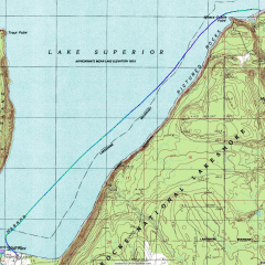 Sand Point to Miners Beach GPS Track