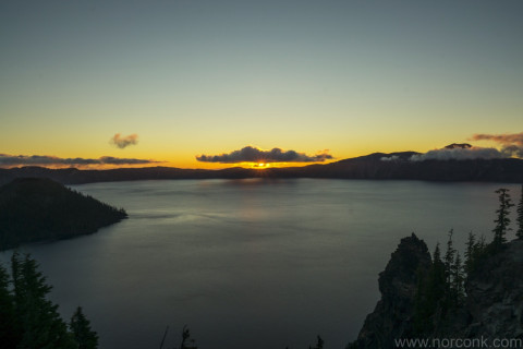 Sunrise over Crater Lake