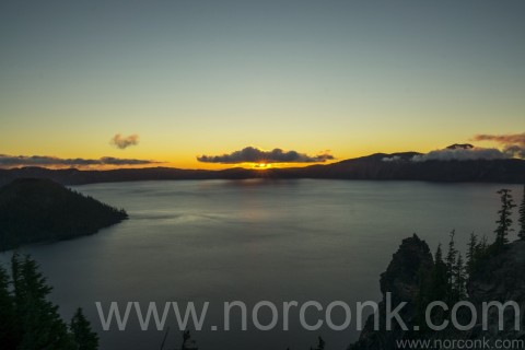 Sunrise over Crater Lake