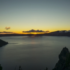 Sunrise over Crater Lake