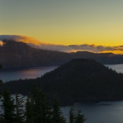 Sunrise over Crater Lake