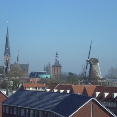 Windmill in town