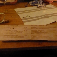 Savotta Dessert Menu