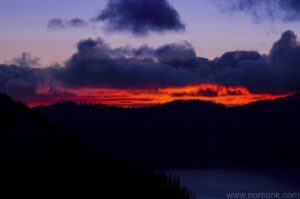 Crater Lake Sunset