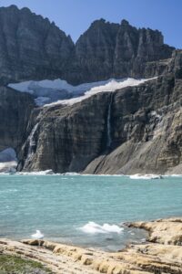 Waterfall into Upper Grinnell Lake