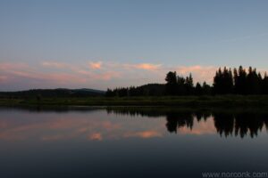 Sunset over Tetons