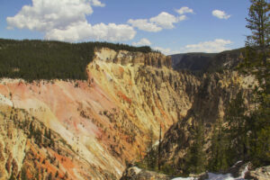 View down Yellowstone Canyon