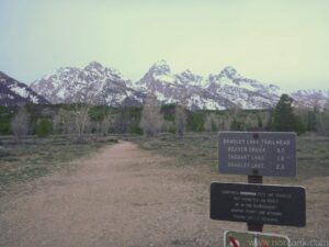 Bradley Lake and Taggart Lake Trailhead